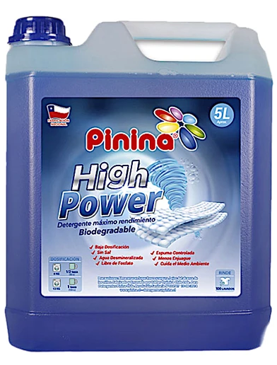 Detergente Líquido Máxima Concentración High Power 5L